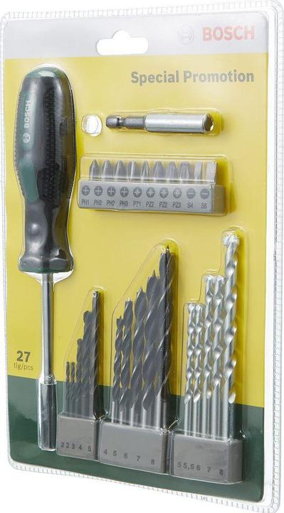 Produktbild Bosch Professional Zubehör Bohrer- und Schrauberbit-Set 27-teilig (Kreuz Pozidriv PZ)
