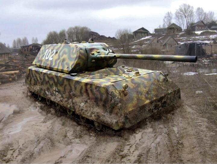 Actual product image Carson 1:100 Mouse German WWII SuperHeavyTank