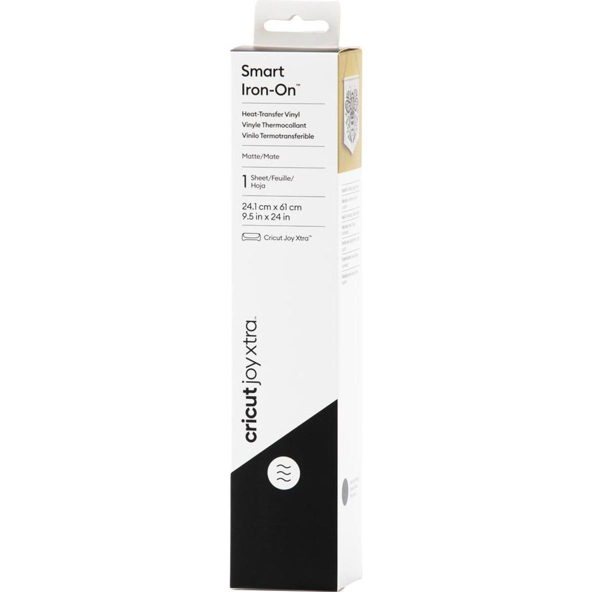 Cricut Aufbügelfolie Joy Xtra Smart 24.1 x 61 cm, Schwarz