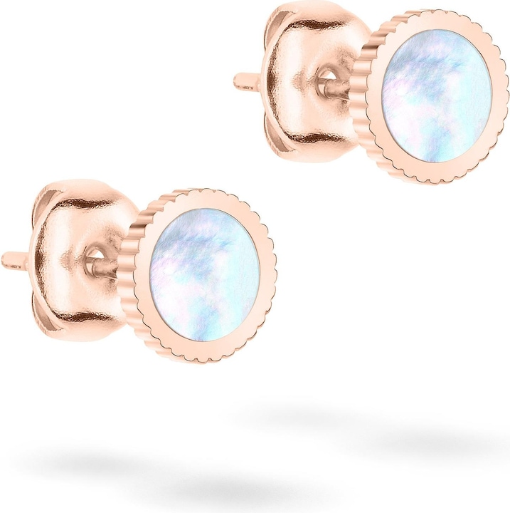 Produktbild Tamaris Charming bronze earrings with mother of pearl Mop Coin TJ-0430-E-07 (Edelstahl)