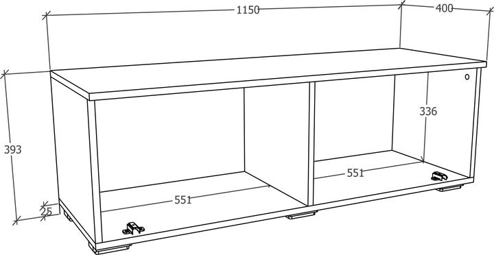 Actual product image VCM Arila (115 x 40 x 39 cm)