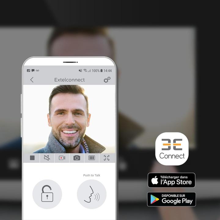 Image du produit Extel Wave 2 draadloze Wi-Fi intercom met camera + 7 inch scherm