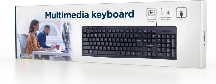 Produktbild Gembird KB-UM-107 Tastatur USB US Englisch (US, Kabelgebunden)