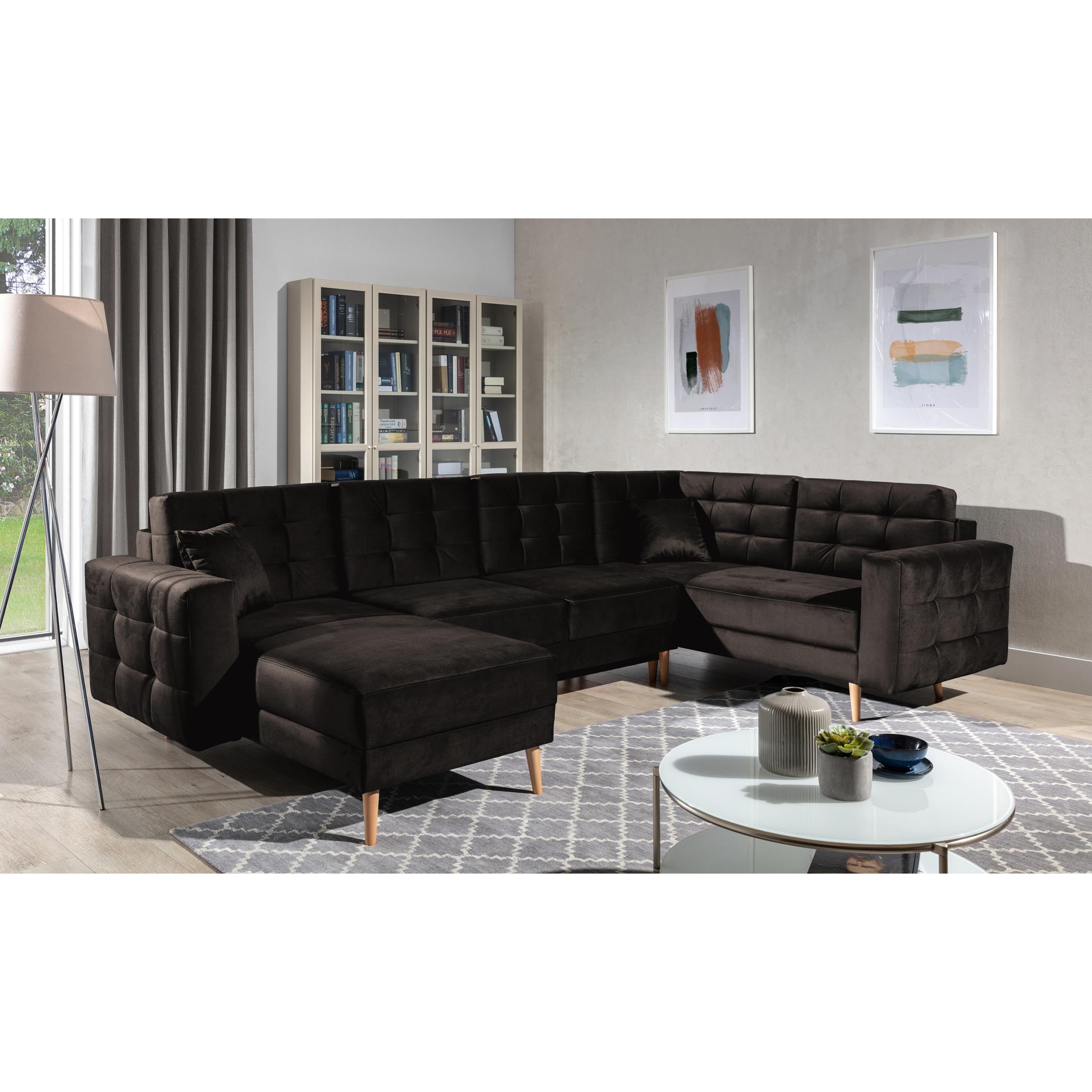 ELTAP, Sofa, Asgard U (Wohnlandschaft, 5-Sitzer, Bettsofa)