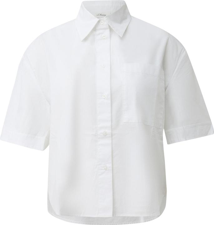 Immagine prodotto s.Oliver Baumwoll-Bluse mit Hemdkragen und Brusttasche (42)