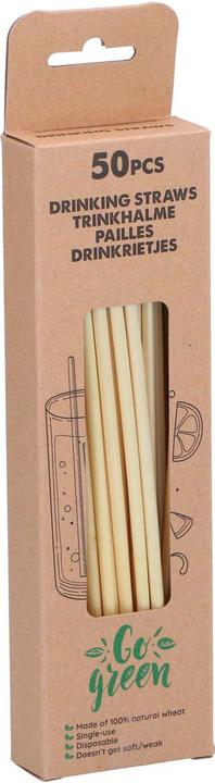 Straws 50pc wheat (50 x)
