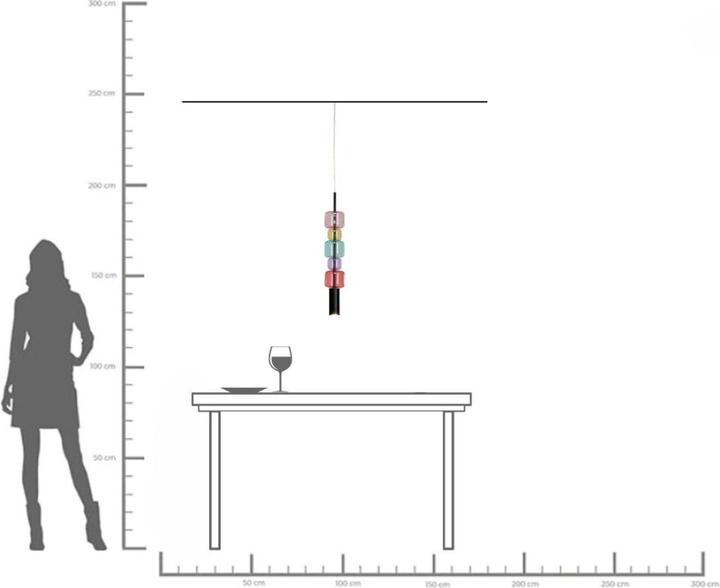 Produktbild Kare Design Hängeleuchte Candy Bar Colore Ø10cm (GU10)