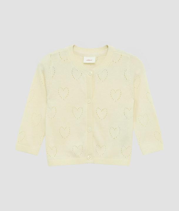 Produktbild S.Oliver Strickjacke Cardigan mit Herz-Ajourmuster (80)