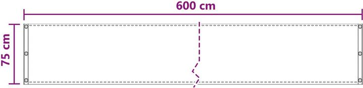 Produktbild vidaXL Balkonsichtschutz (600 cm)