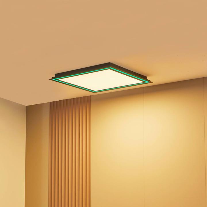 Image du produit Lucande Plafonnier LED Leicy RGBW blanc 64cm (2970 lm)
