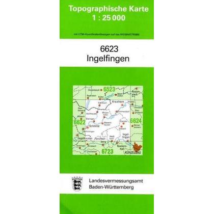 Topographische Karten BW.6623 Ingelfing, Landkarte