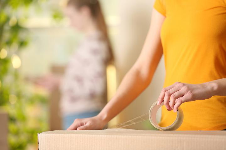 Actual product image Idena Packband geräuscharm braun 5cmx66m (50 mm)