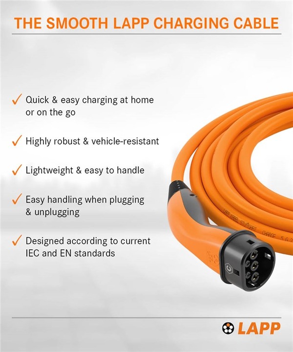 Actual product image Lapp Mobility EV-TYPE2 (Type 2, 7.40 kW, 32 A, 5 m)