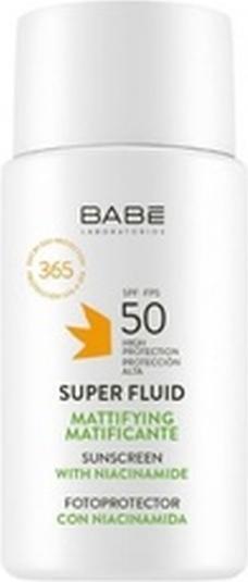 Babe Super Fluid Mattifying Sunscreen SPF50 50ml (Sonnencreme, SPF 50, 50 ml, 72.20 g)