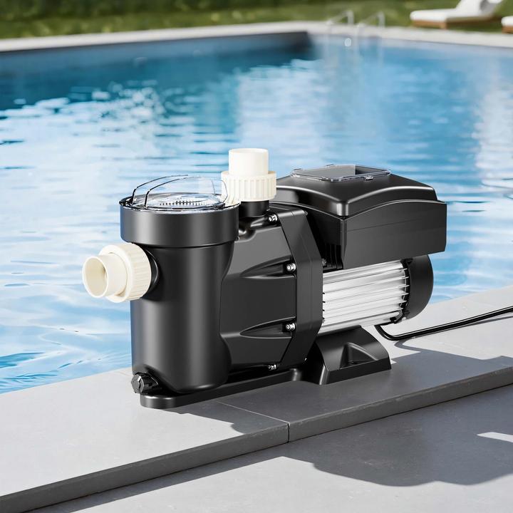 Actual product image XPOtool Swimming Pool Circulation Pump 750W 21000l/h 17m Discharge Head with Variable Rotation Speed