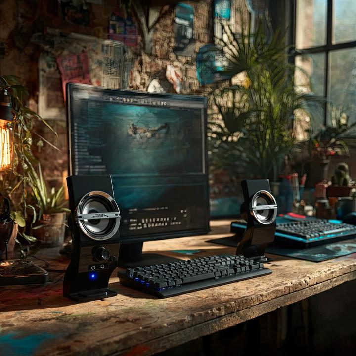 Immagine prodotto Audiocore altoparlanti per computer, USB, nero