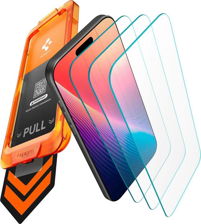 Produktbild Spigen - Glas.tR Align Master Slim (3 pack) - iPhone 17 - Clear (3 Stk., Apple iPhone 17)