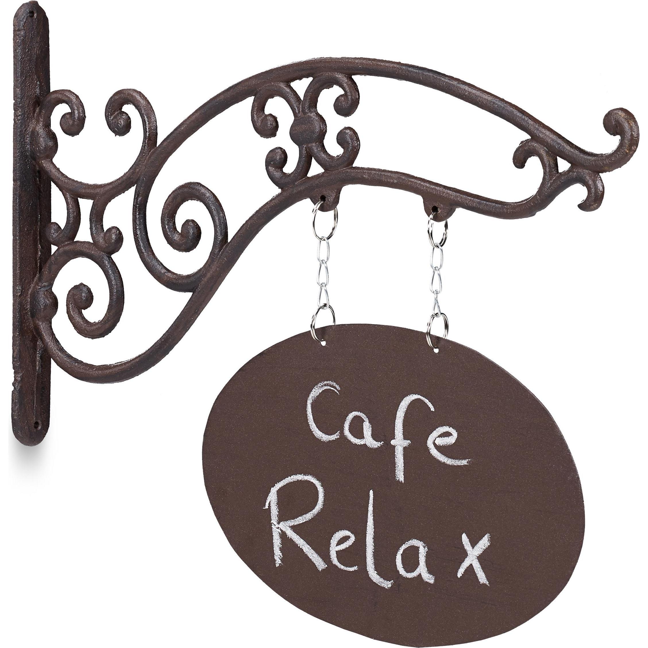 Relaxdays, Hausnummer + Türschild, Ladenschild