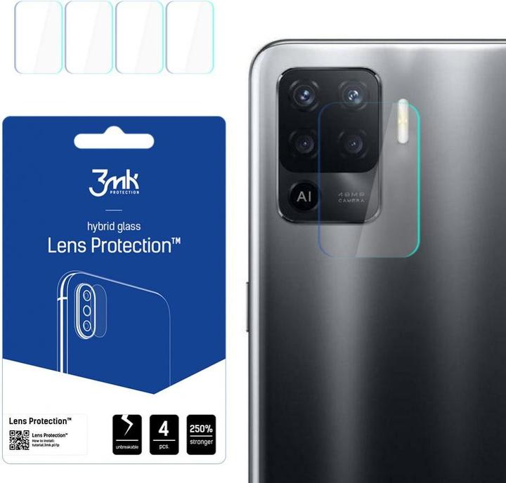 Actual product image 3MK Lens Protect Oppo Reno 5 Lite Ochrona na obiektyw aparatu 4szt (1 Piece, Oppo Reno 5 Lite)