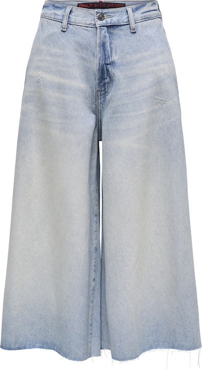 Only ONLLA Hohe Taille Weiter Beinschnitt Jeans-Shorts Jeans-Shorts