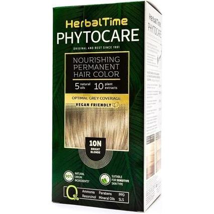 Herbal Time Phytocare Permanentes Haarfärbemittel Farbe Hellblond 10N (10N Sehr Hellblond) (50005229)