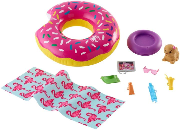 Barbie Set de jeu de meubles Outdoor avec anneau de natation Donut