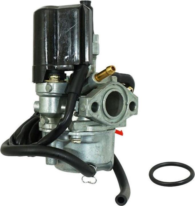 Actual product image P2R straight carburettor with electric choke and o-ring intake seal peugeot 50 tkr, speedfight 1 et 2