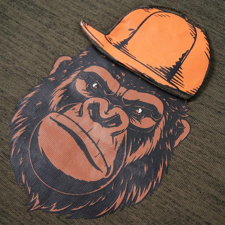 Produktbild vidaXL Kinder-Sweatshirt Dunkelkhaki Melange 92,Material: 80 (92)