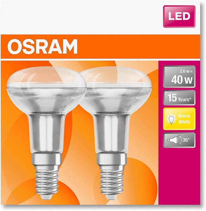 Produktbild Osram Led Star R50 (E14, 210 lm, 2 x)