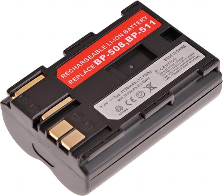Actual product image T6 Power Batery Canon BP-508, BP-511, BP-511A, BP-512, BP-514,, hnÄ'dÃ¡ (Camera battery)