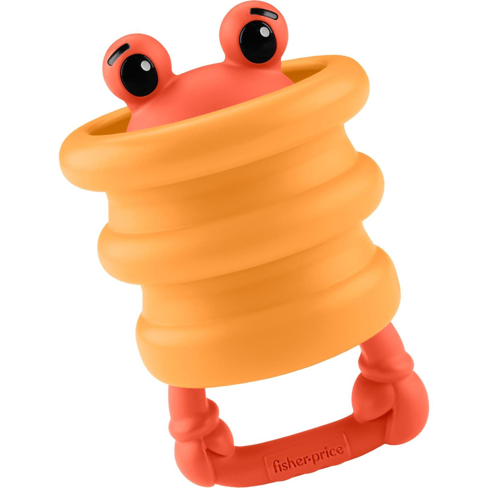 Fisher-Price, Sonaglio, Fisher Price Squishseas Silicone Crab Rattle