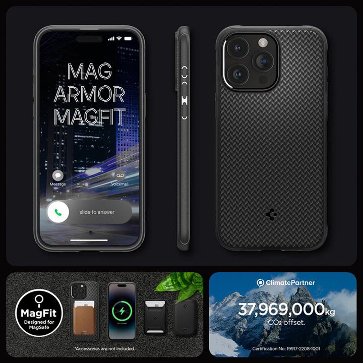 Immagine prodotto Spigen Mag Armor iPhone 15 Pro 6,1" MagSafe nero lucido/opaco (Apple iPhone 15 Pro)