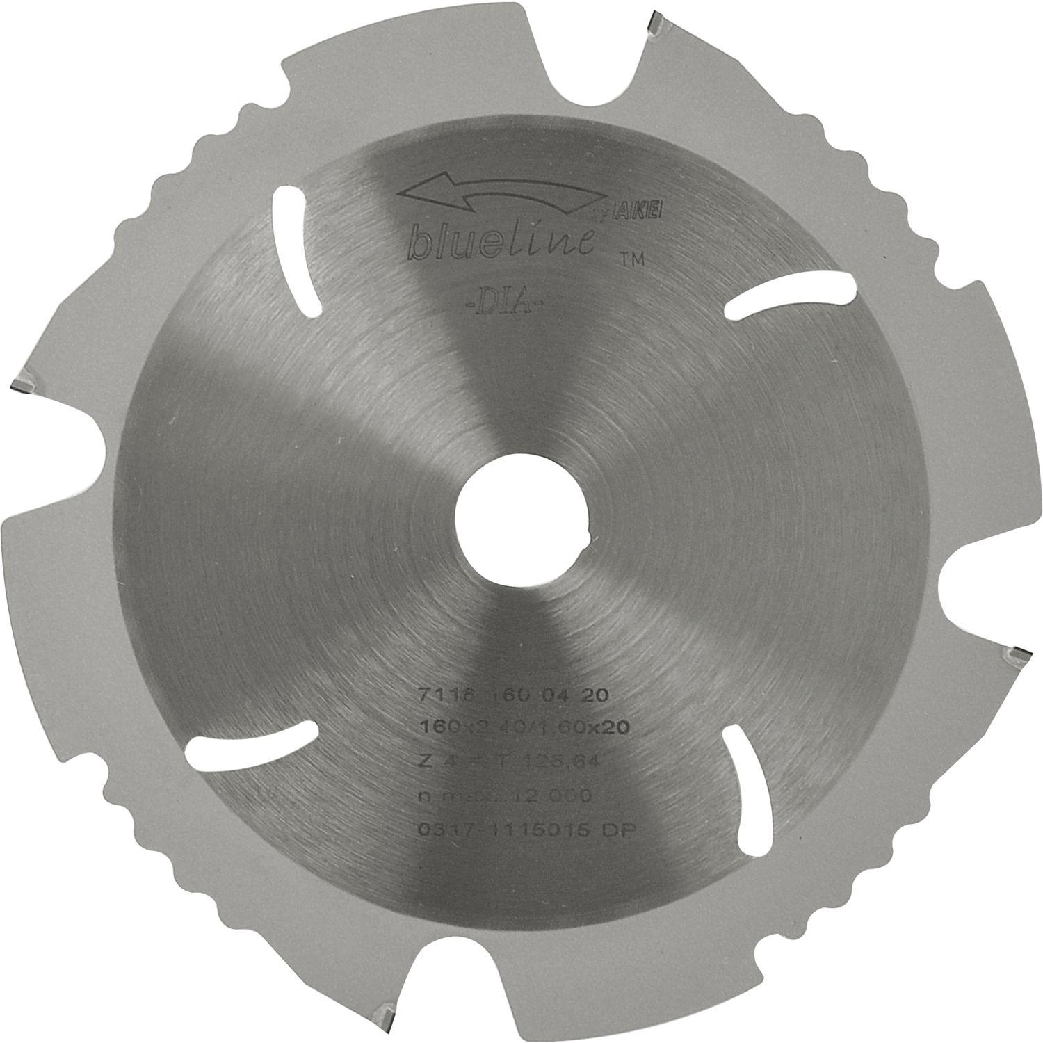 Ake, Sägeblatt, Handkreissägeblatt DP 160x2,4x20mm Z = 4 - F, SDB, neg.