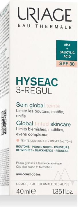 Actual product image Uriage Hyséac 3-Regul Global Care tinted SPF30 (40 ml)