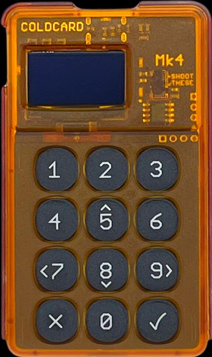 Produktbild Coinkite Coldcard Mk4 - Orange (Bitcoin)