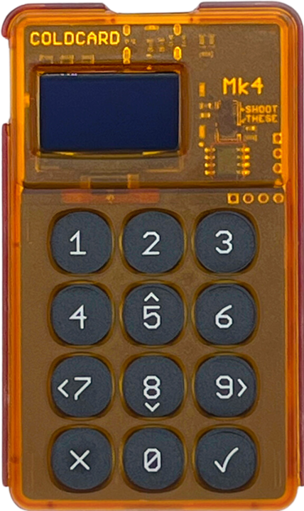 Immagine prodotto Coinkite Coldcard Mk4 - Arancione (Bitcoin)