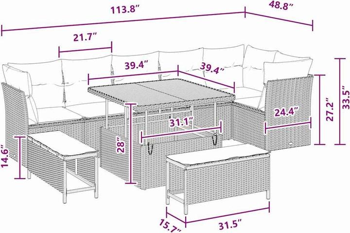 Produktbild vidaXL Benson