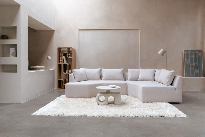 Produktbild Zuiver Prosper Sofa Right Sand (Ecksofa)