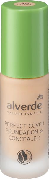 Produktbild dm alverde Perfect Cover Foundation & Concealer Caramel 40 (Caramel)