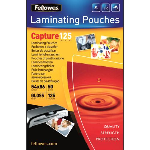 Thumbnail - Fellowes, Laminierfolie, Caputre 125, 54x86mm (ID-Kartenformat, 50 Stück, 125 µm)