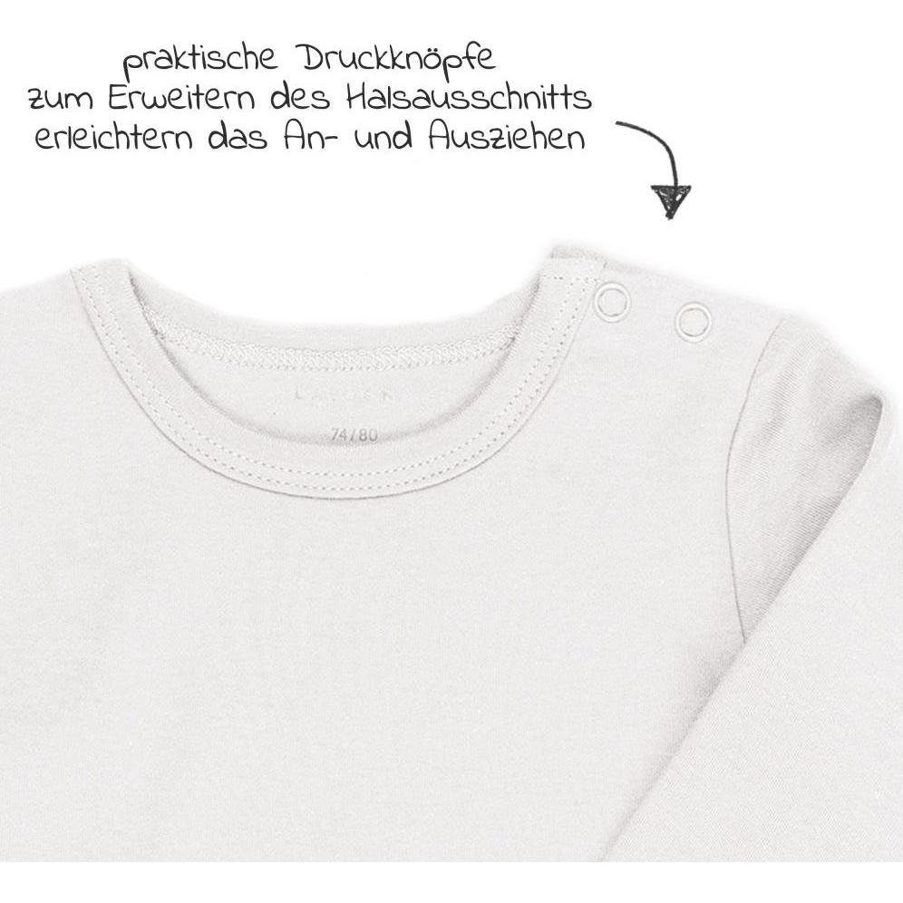 Thumbnail - La Loona, Body, LaLoona Baby-Bodys & Wickelbodys Body Langarm 3er Pack - Weiss -, Weiss, (80)