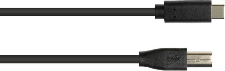 Actual product image Varia USB 2.0 connection cable, USB-C plug to USB 2.0 B plug, CU, black, 1.8m (1.80 m, USB 2.0)