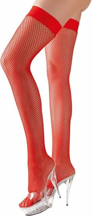 Cottelli Collection Netz-Strümpfe rot (L)