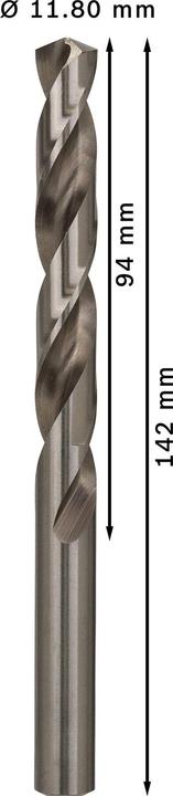 Actual product image Bosch Professional Zubehör PRO Metal HSS-G twist drill, 11.8 x 94 x 142 mm (11.8 mm)