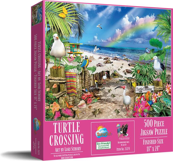 Produktbild Sunsout Puzzle 500 pieces XXL Pieces - Turtle Crossing (500 Teile)