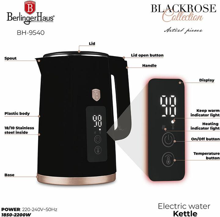 Produktbild BerlingerHaus Haus Wasserkocher & Toaster (1.70 l)