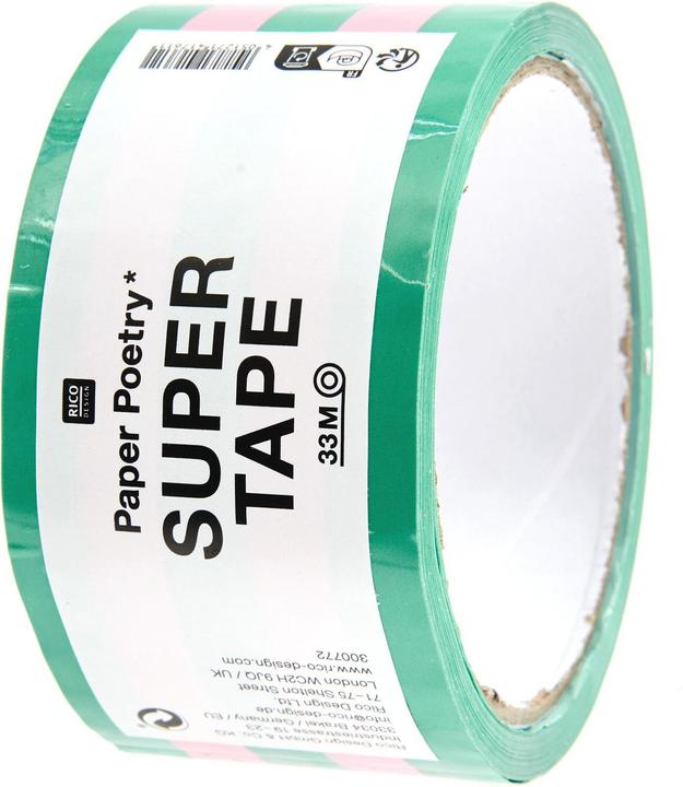 Actual product image Rico Design Parcel tape pink / green, 5 cm.300772 (50 mm)