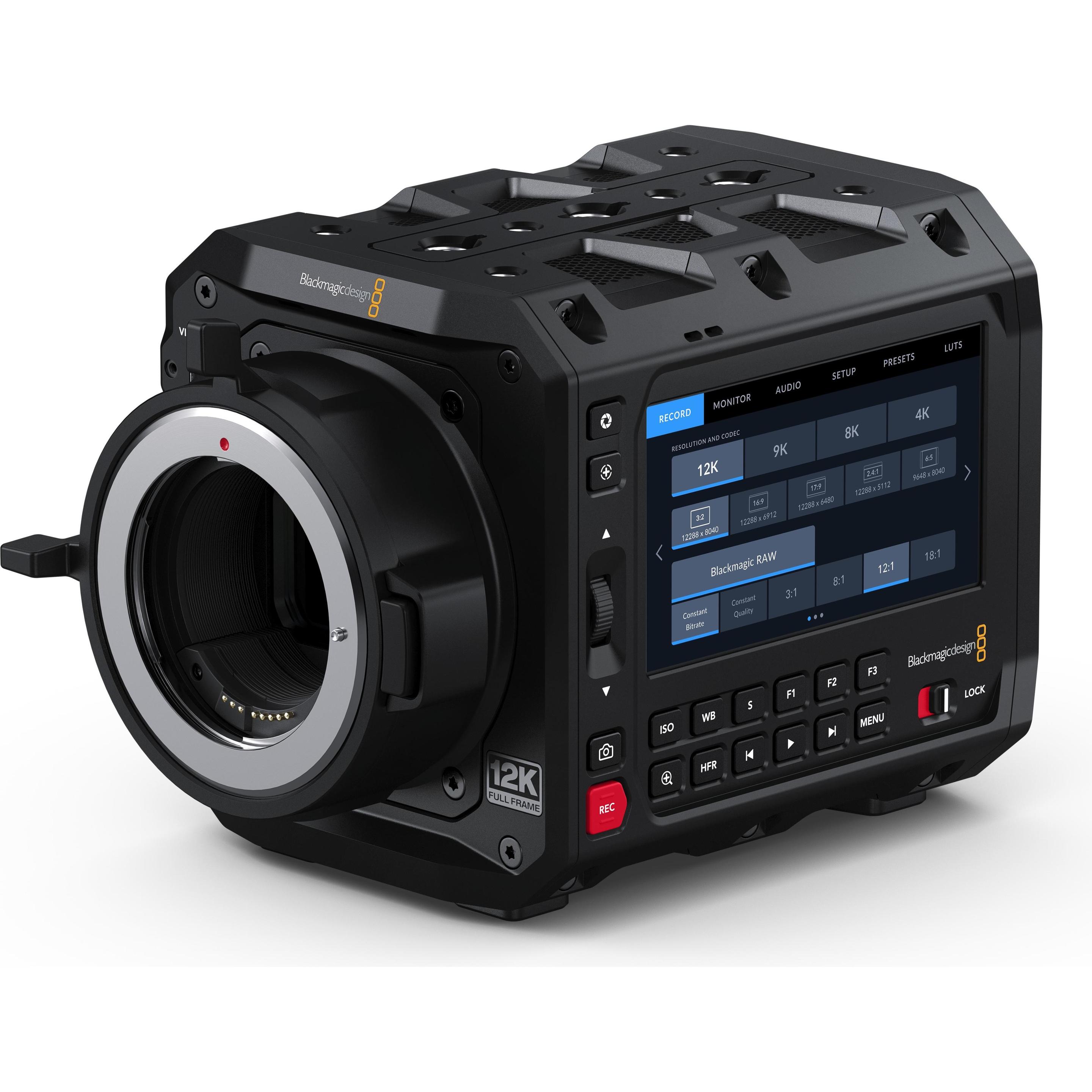 Blackmagic Montatura Pyxis 12K EF (98.70 Mpx, 40p), Telecamera, Nero
