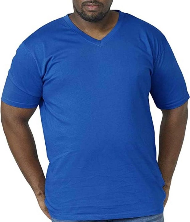 Actual product image DUKE T-shirt Signature 2 with V-neck King Size cotton (4XL)