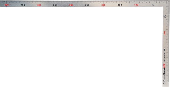 Yato SS STEEL SQUARE 250x500MM (50 cm, Steel)